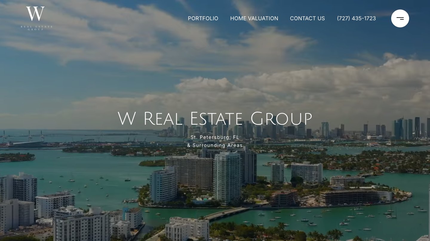 The website we built for W Real Estate Group